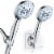 AquaCare GermShield Handheld Shower Head in Chrome Perspective: front