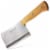 Meat Cleaver, Heavy Duty Knife with Solid Wood Handle (Stainless Steel, 8-In) Perspective: front