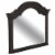 Traditional Peppercorn Shaped Mirror in Black - Magnussen Perspective: front
