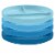 TarHong Wheat Poly Propylene Divided Plates - Blue Perspective: front