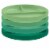 TarHong Wheat Poly Propylene Divided Plates - Green Perspective: front