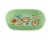 TarHong Wheat Poly Propylene Square Plate - Green Jungle Perspective: front