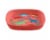 TarHong Wheat Poly Propylene Square Plate - Red Dinosaur Perspective: front