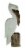 White Wood Coastal Pelican Perched On Nautical Piling Wall Sculpture 24 inch Perspective: front