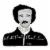 Edgar Allan Poe - And All I Loved, I Loved Alone. - 3x3 in - Vinyl Sticker or Magnet . Perspective: front