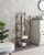 Edgeware 5 Tier Freestanding Bathroom Spacesaver Rack, Pewter Metal Perspective: front