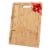 Large Bamboo Cutting Board - 17x12.5 inch Wood Cutting Board, Serving Tray with Juice Groove Perspective: front