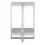 Uttermost Arnaut Steel and MDF Wood Accent Table in Milk White Perspective: front
