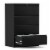 AOBABO 4 Drawer Lateral File Cabinet w/ Lock for Letter/Legal Size Paper, Black Perspective: front