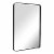 ANDY STAR Modern 22 x 30 Inch Rectangular Hanging Bathroom Mirror, Matte Black Perspective: front