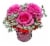Valentine's Day Petite Heartbeats Arrangement with Vase Perspective: front