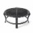 30  Portable Outdoor Fire Pit With Poker & Spark Attester, Camping, Patio Perspective: front