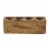 Luxury Living 4-Hole Rustic Wooden Sugar Mold Candle Holder in Pecan Brown Perspective: front