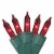 GKI/Bethlehem Lighting 50-Count Red Perm-O-Snap Mini Christmas Light Set, 24.75 ft Green Wire Perspective: front