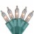GKI/Bethlehem Lighting 100-Count Clear Perm-O-Snap Mini Christmas Light Set, 49.3ft Green Perspective: front