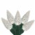 GKI/Bethlehem Lighting 35 White LED C6 Mini Christmas Lights - 16.7 ft Green Wire Perspective: front
