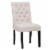Costaelm Jameson Fabric Tufted Dining Side Chair in Beige Perspective: front