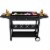 SUGIFT 4 Burner Propane Gas Grill Flat Top Griddle Grill in Black Perspective: front