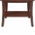 Hillsdale Preston Vanity Stool in Walnut Perspective: front