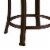 Hillsdale Hastings Faux Leather Backless Vanity Stool in Antique Bronze/Brown Perspective: front