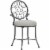 Hillsdale Furniture O'Malley Metal Vanity Stool Metallic Gray Perspective: front