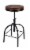 Butler Clyde Brown Leather Adjustable Bar Stool Perspective: front