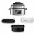 BBday 6.50 Quart 10 in 1 Combination Electric Air Fryer & Indoor Smokeless Grill Perspective: front