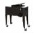 80Qt Outdoor Rolling Cooler Cart Ice Beer Beverage Chest Party Portable Brown Perspective: front
