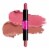 NYX Professional Makeup Wonder Stick Cream Blush Stick Dual-Ended 01 Light Peach + Baby Pink Perspective: front