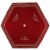 Season's Designs 56  Red and White 'Happy Holidays' Christmas Tree Skirt with Striped Trim Perspective: front