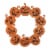 Halloween Jack-O-Lantern Glitter Wreath Mdf Wall Window Mantle Decor Lc1526 Perspective: front