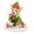 Bethany Lowe Wrapping It Up Corgie 3.50in, Dog Ribbon Candy Canes Perspective: front