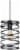 DSI Cylinder Pendant Light Perspective: front