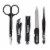 Barbasol CBG1-1001-BLK 6-Piece Nail Grooming Kit Perspective: front