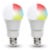 A19 800-Lumen Smart Wi-Fi Single White and LED Bulbs (2 Pack) Perspective: front