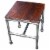 Anaheim Solid Wood Side Occasional Table in Brown Perspective: front