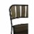 Cole Reclaimed Solid Wood Counter Chair in Brown with Black Metal Frame Perspective: front