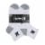 Hurley Mens Quarter Crew Socks - White Perspective: front