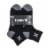 Hurley Mens Quarter Crew Socks - Black Perspective: front