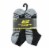 Skechers Sport™ Men's Quarter Crew Socks - Black-Gray Perspective: front