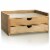 Prosumer's Choice Dual Drawer Bamboo Desktop Organizers | Letter Trays & Stacking Supports Perspective: front