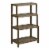 HomeRoots 37  4-shelf Modern Solid Wood Bookcase in Antique Chestnut Perspective: front