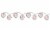 New York Yankees Logo 10 LED Disc String Light Set 8 1/2 Feet Long NYY Perspective: front