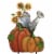 Home & Garden Watering Can With Pumpkins Metal Yard Decor Sunflower 31823025 Perspective: front