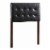 Glory Furniture Super Nova Faux Leather Upholstered Twin Headboard in Black Perspective: front