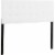 Glory Furniture Super Nova Faux Leather Upholstered Queen Headboard in White Perspective: front