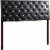 Glory Furniture Super Nova Faux Leather Upholstered Queen Headboard in Black Perspective: front
