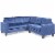 Glory Furniture Nailer G313B-Sc Sectional , Navy Blue Perspective: front