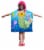 Dawhud Direct  Mermaid and Friends  Poncho Beach Towel for Kids Perspective: front