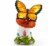 VP Home Butterfly Dream Mushroom Solar Powered LED Outdoor Decor Garden Light Perspective: front